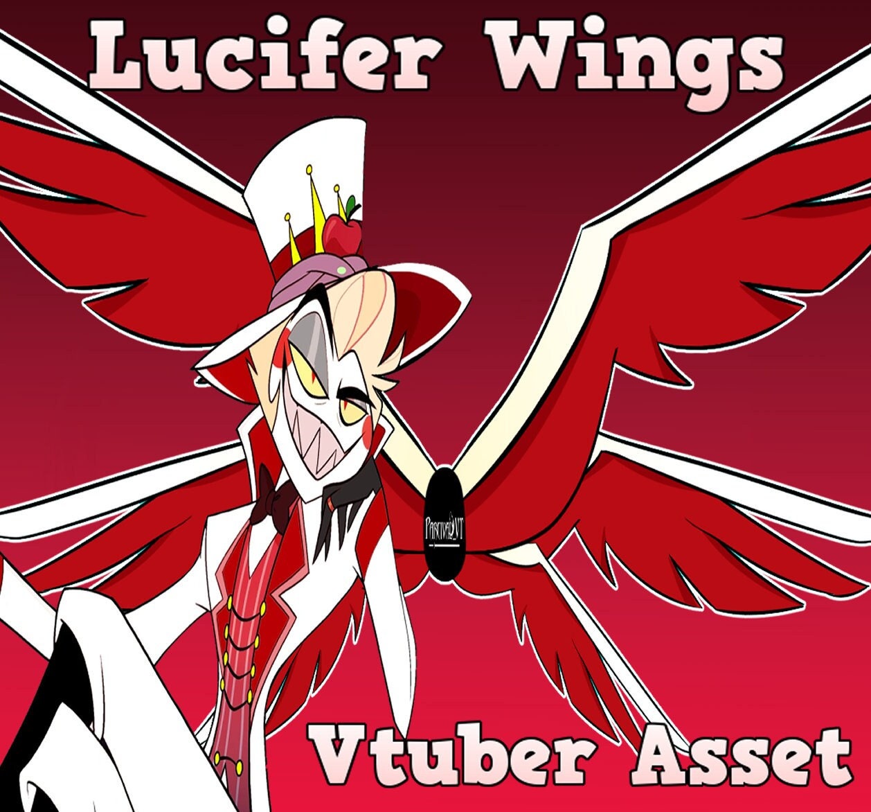 Lucifer Wings Vtuber Asset Wings hazbin Hotel