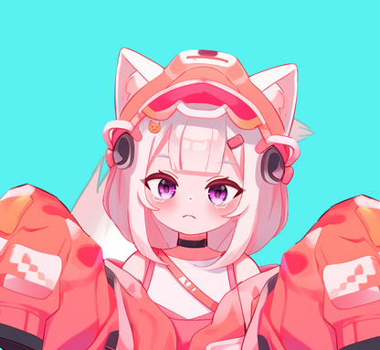 Puppy Girl Vtuber Avatar 2d Live 2d with 5 Expressions Iphone Traking For twitch