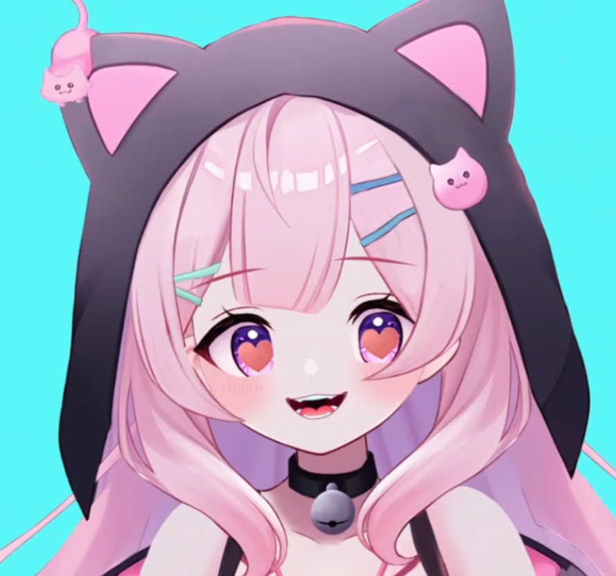 Cat Girl Vtuber Avatar 2d Live 2d with 5 Expressions Iphone Traking For twitch