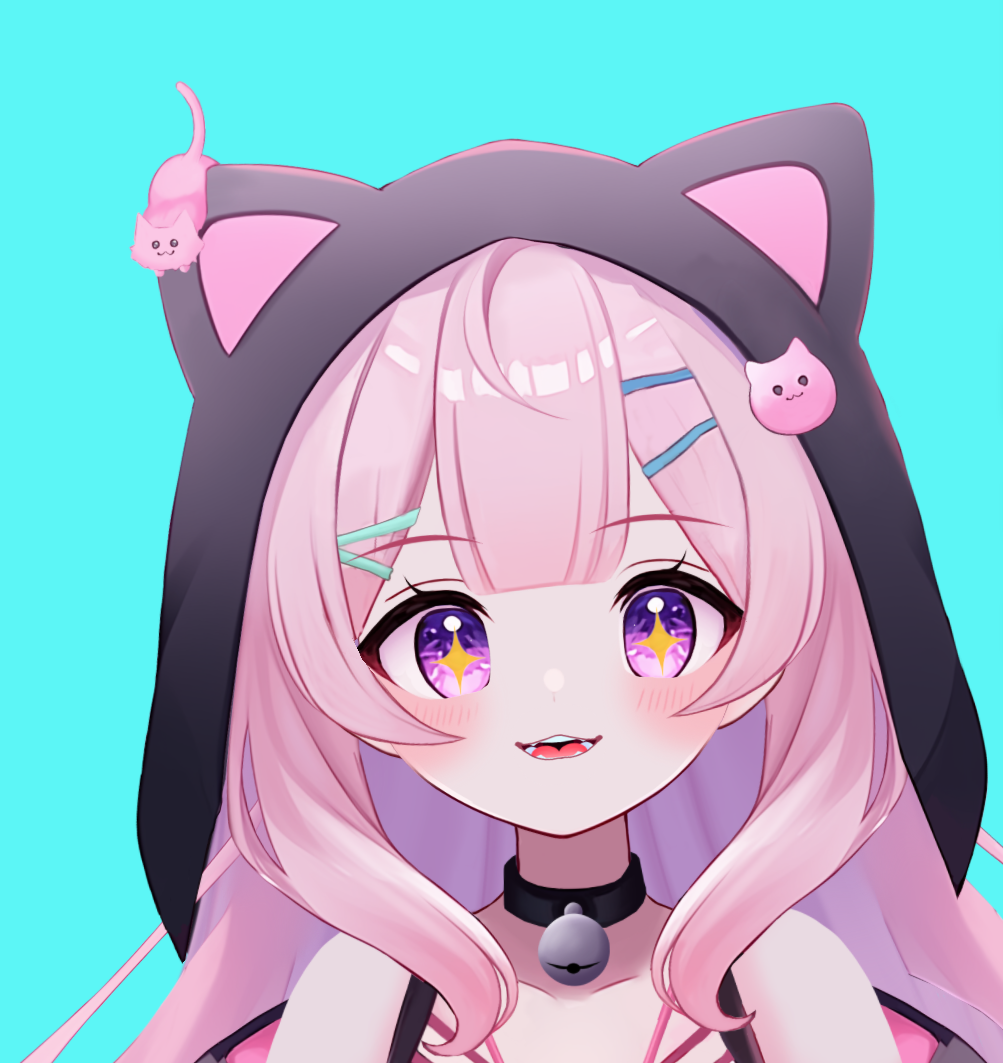 Cat Girl Vtuber Avatar 2d Live 2d with 5 Expressions Iphone Traking For twitch