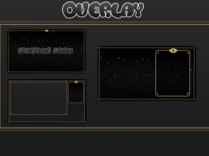 2d Vtuber Avatar With Overlay Twitch Dark Night Emotes And Panels Complete Pack Stream Twitch or Youtube