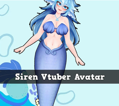 Siren Vtuber Avatar Transformation Expression 2d Vtuber Vtube studio