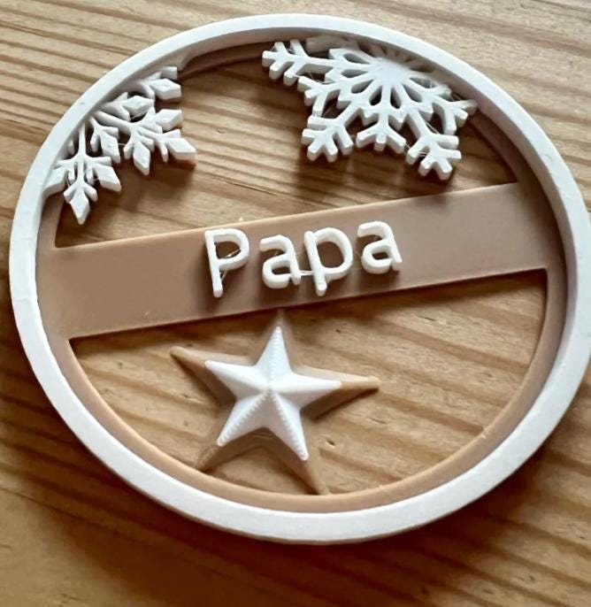 Regalo personalizado de navidad para decorar el arbol