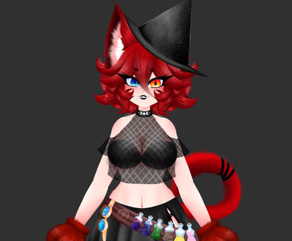 Halloween witch Cat Girl