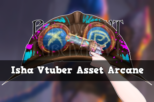 Vtuber Asset Arcane 2 Isha gorro y pistola de Jinx